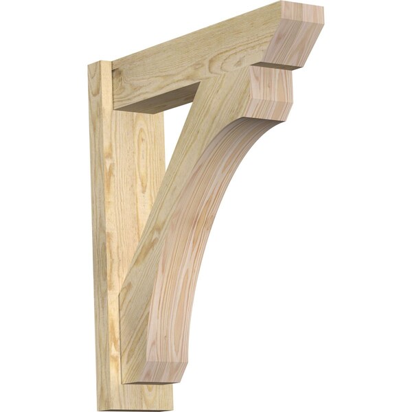 Ekena Millwork Legacy Slat Rough Sawn Outlooker, Douglas Fir, 6"W x 24"D x 28"H OUT06X24X28LEC06RDF - main